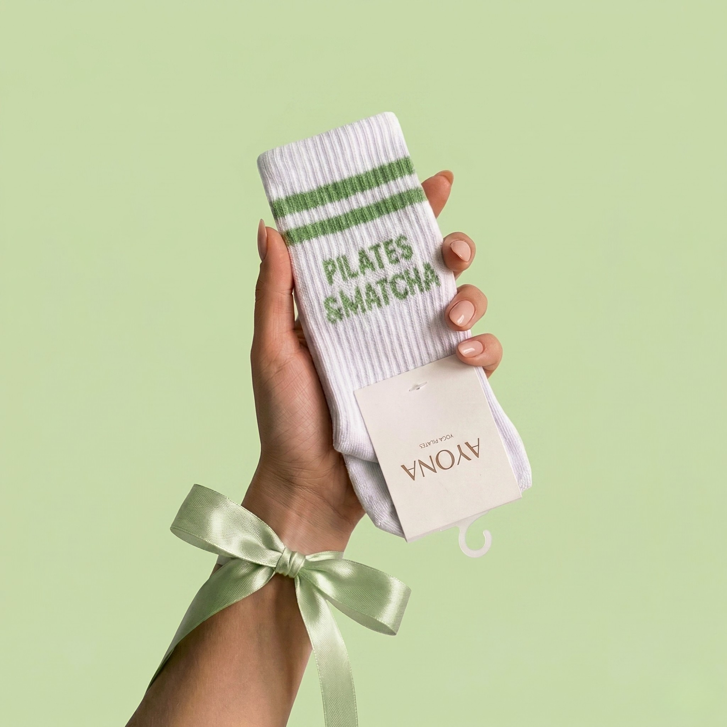 Rutschfeste Socken – Matcha