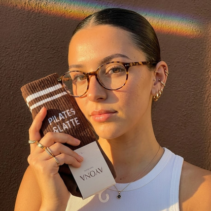 Chaussettes anti-dérapantes – Chocolat