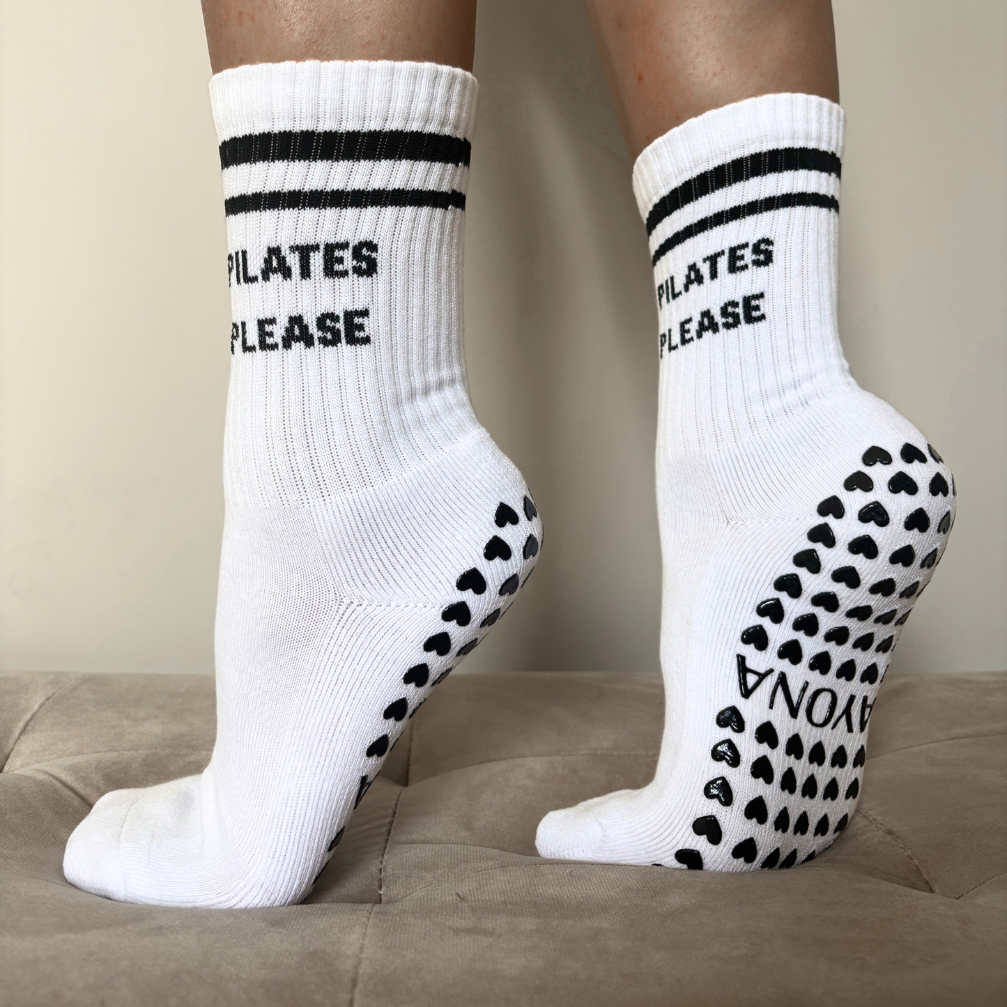 Chaussettes Anti-Dérapantes - Blanc