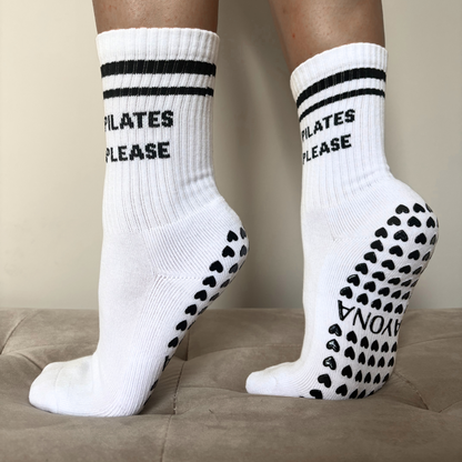 Chaussettes Anti-Dérapantes - Blanc