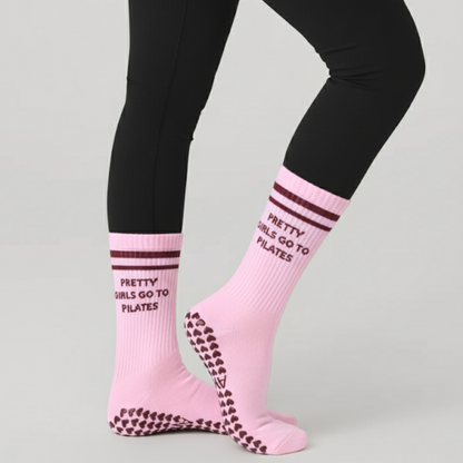 Chaussettes Anti-Dérapantes - Rose