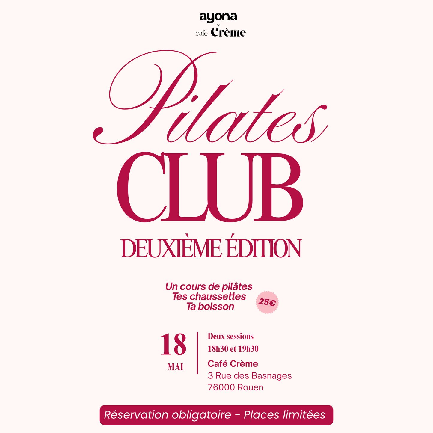 Pilates Club: Ayona x Café créme