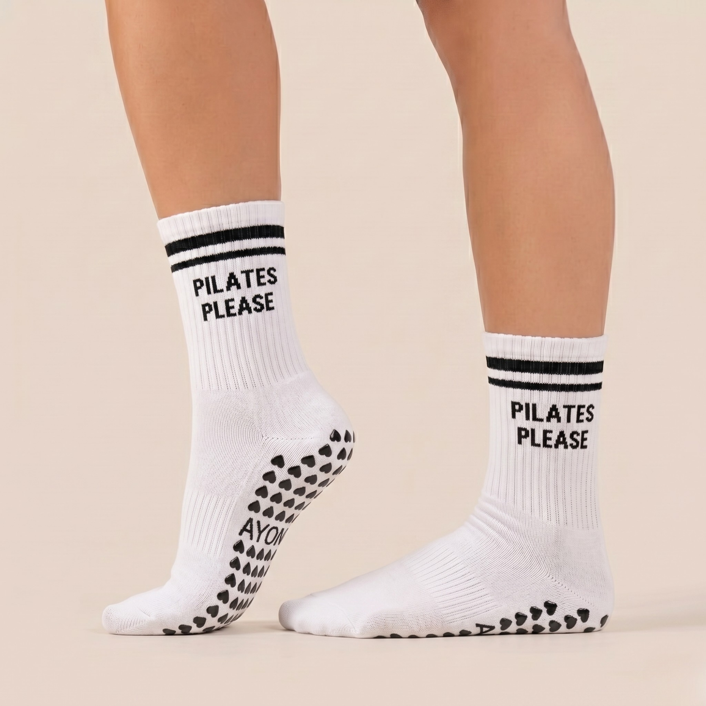 Chaussettes antidérapantes – Blanche