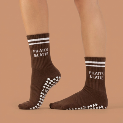 Chaussettes antidérapantes – Chocolat