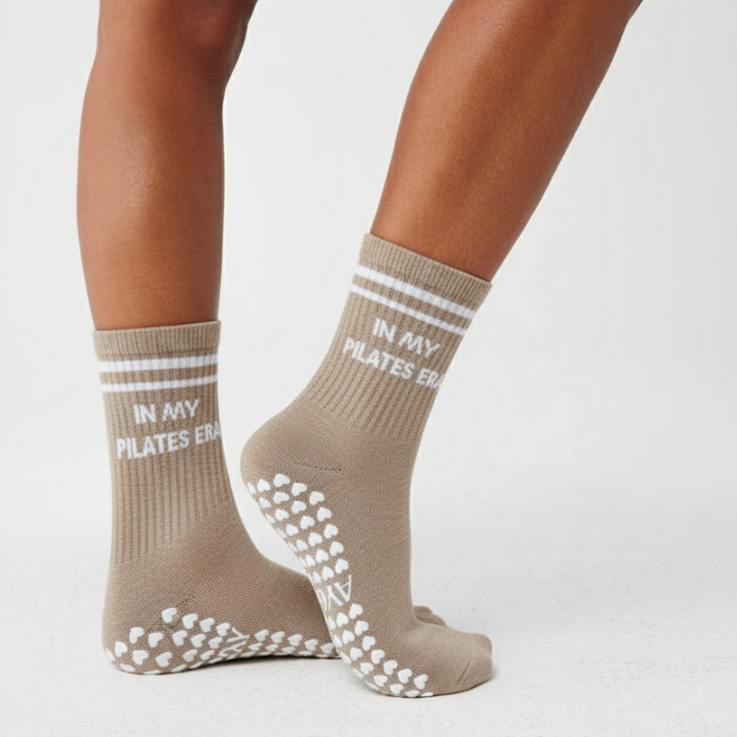 Chaussettes Anti-Dérapantes - Marron clair