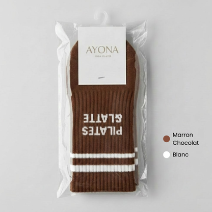 Chaussettes anti-dérapantes – Chocolat