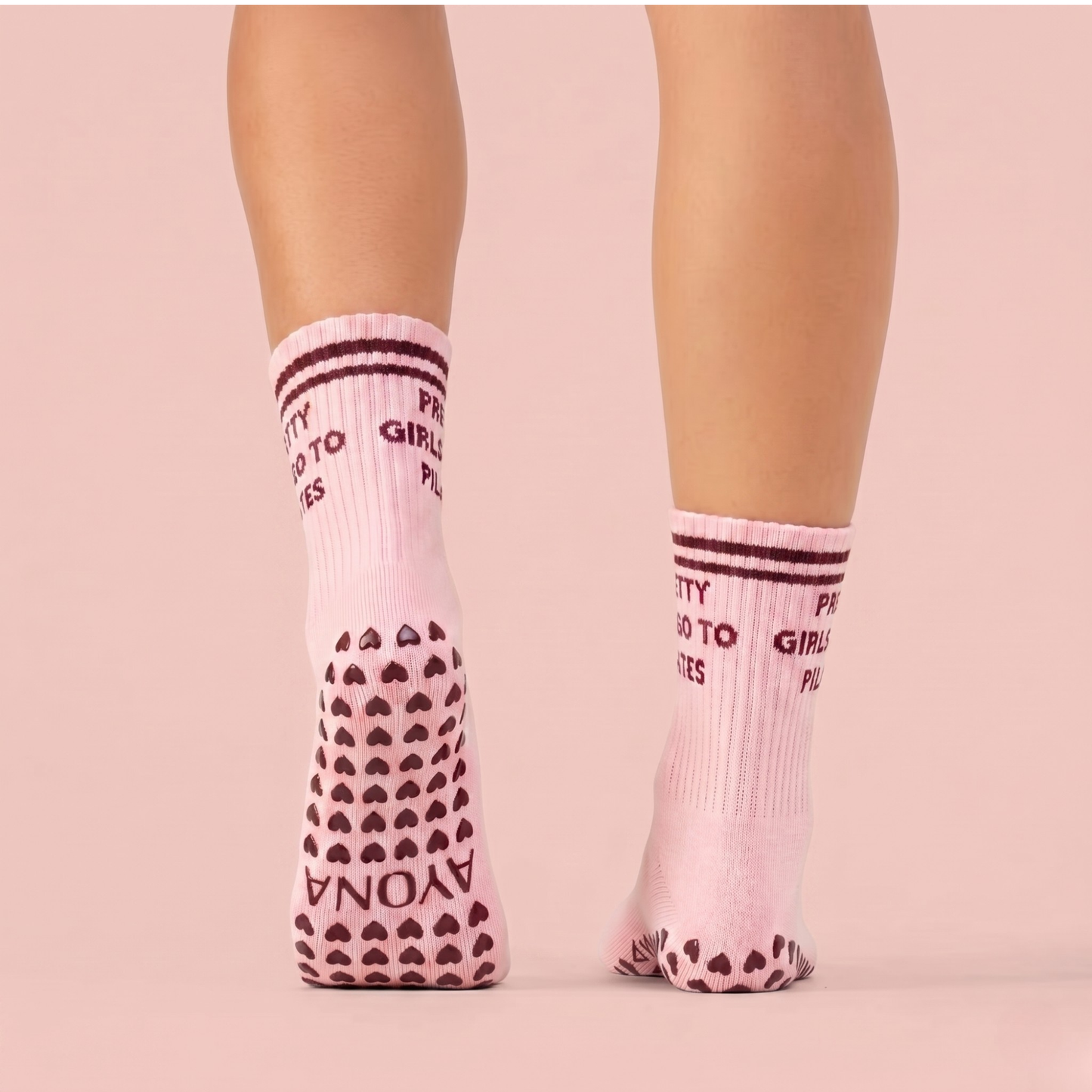 Chaussettes antidérapantes – Rose