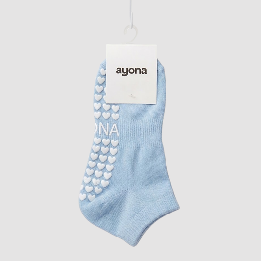 Rutschfeste Sneaker-Socken - Himmelblau