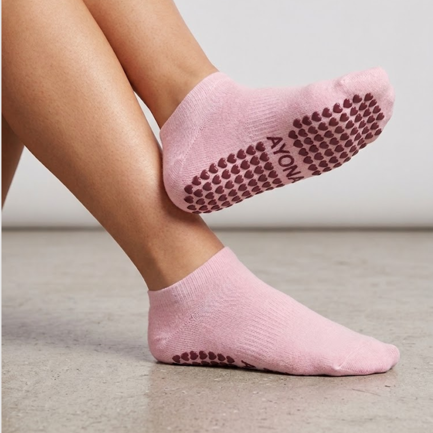 Calcetines Antideslizantes Tobilleros - Rosa