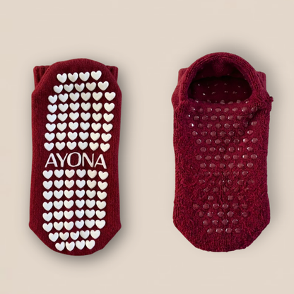 Chaussettes antidérapantes – Cerise