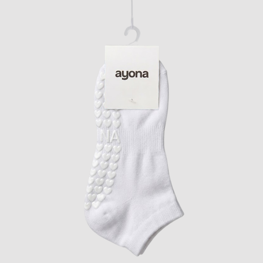 Rutschfeste Sneaker-Socken - Weiß