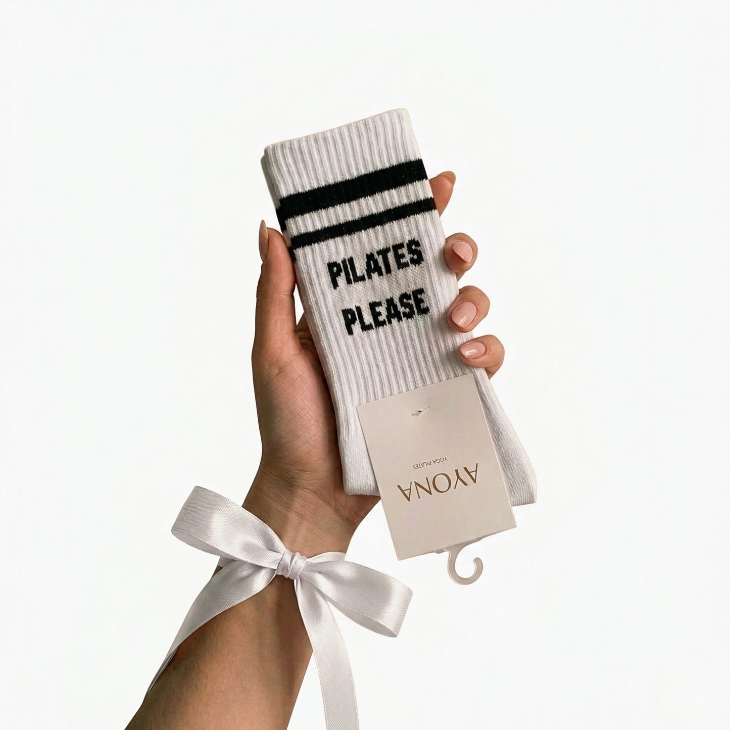 Chaussettes antidérapantes – Blanche