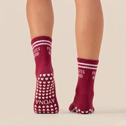 Chaussettes antidérapantes – Cerise