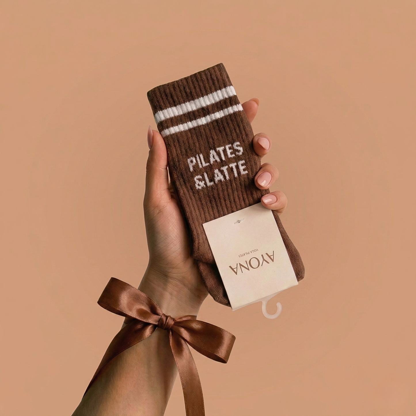 Chaussettes antidérapantes – Chocolat