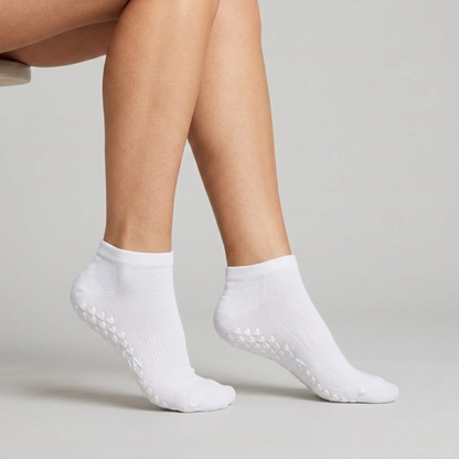 Calcetines Antideslizantes Tobilleros - Blanco