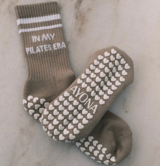 Chaussettes Anti-Dérapantes - Marron clair