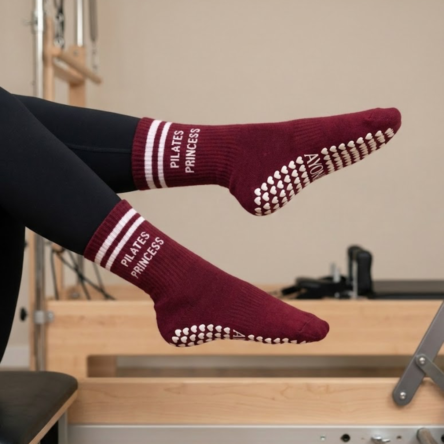 Chaussettes antidérapantes – Bordeaux