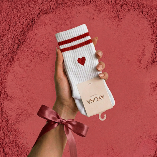 Calcetines Antideslizantes – Corazón Bordado