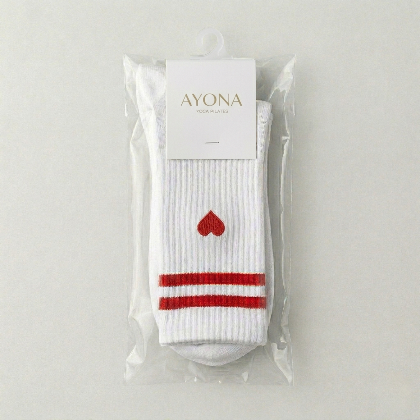 Rutschfeste Socken mit gesticktem Herz