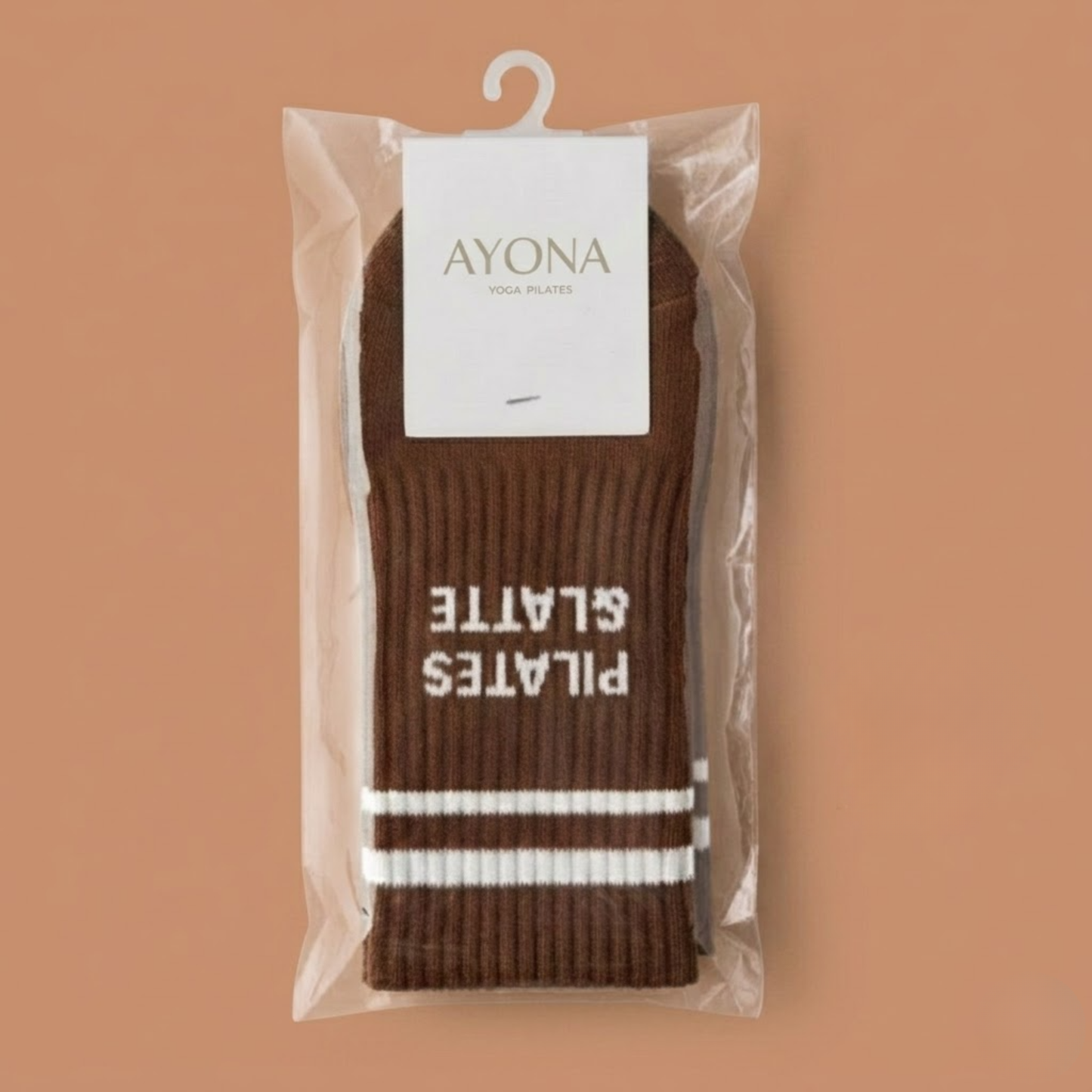 Chaussettes antidérapantes – Chocolat