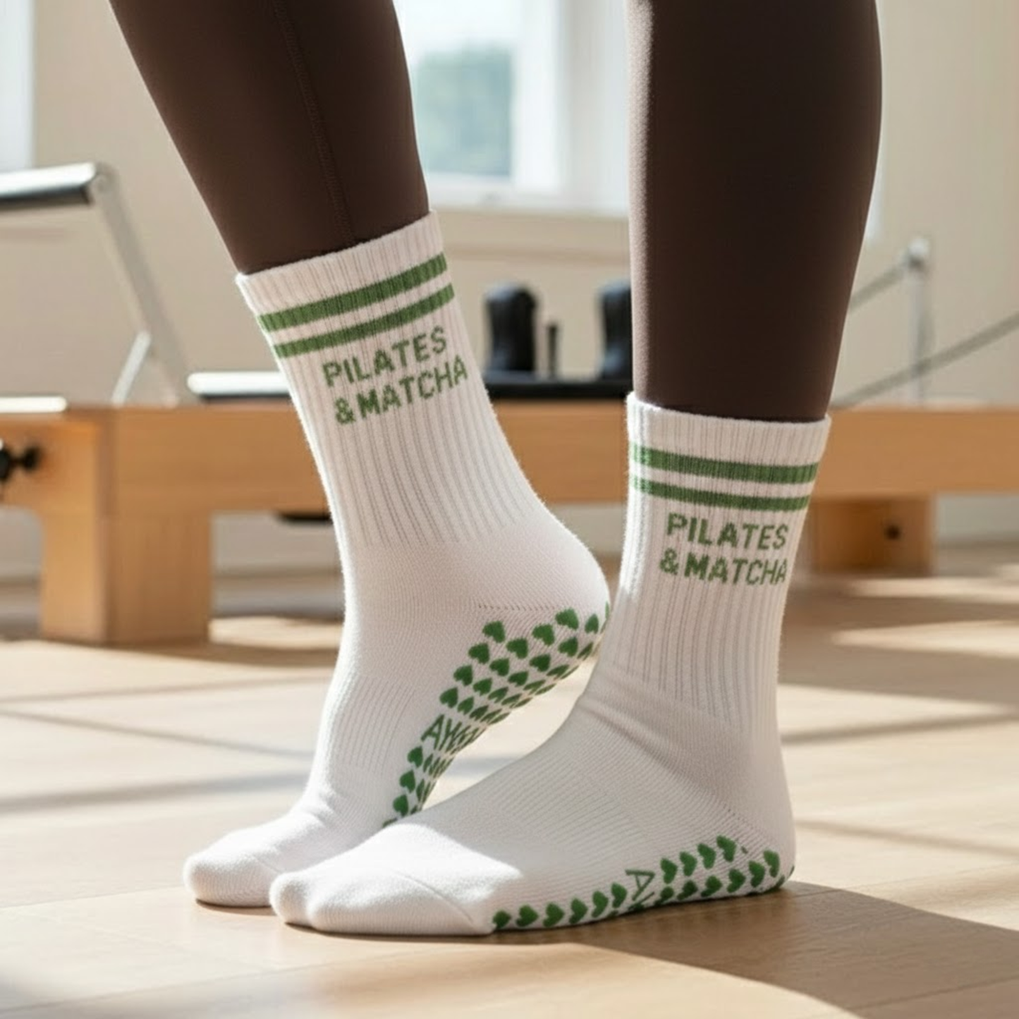 Chaussettes anti-dérapantes – Matcha
